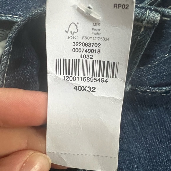 New Gap Denim Original Straight Carpenter Pant Relaxed Fit Blue Jeans Mens 40x32 - Picture 3 of 8